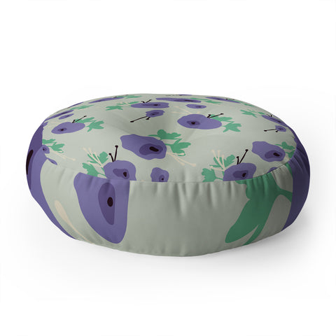 Morgan Kendall very violet Floor Pillow Round