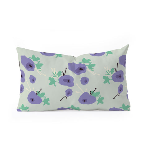 Morgan Kendall very violet Oblong Throw Pillow