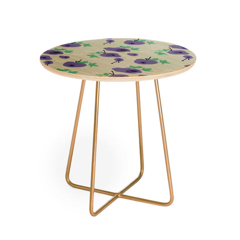 Morgan Kendall very violet Round Side Table