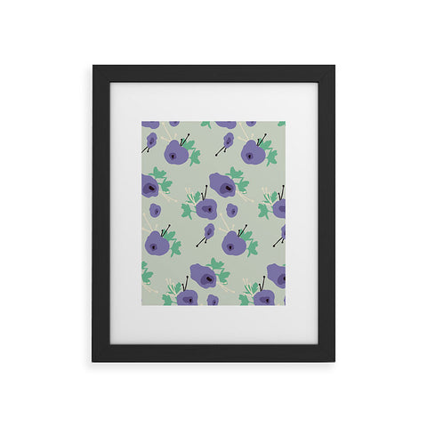 Morgan Kendall very violet Framed Art Print