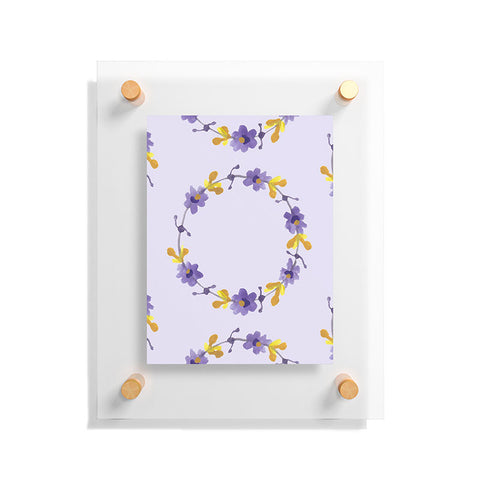 Morgan Kendall violets Floating Acrylic Print