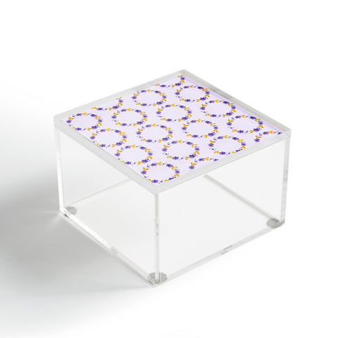 Morgan Kendall violets Acrylic Box