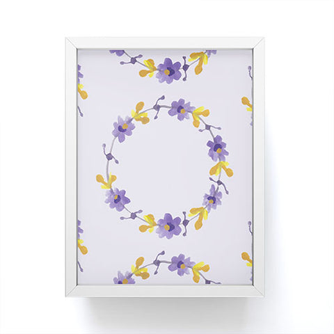 Morgan Kendall violets Framed Mini Art Print