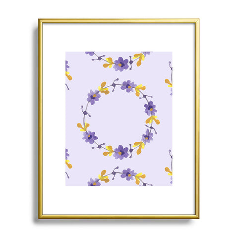 Morgan Kendall violets Metal Framed Art Print