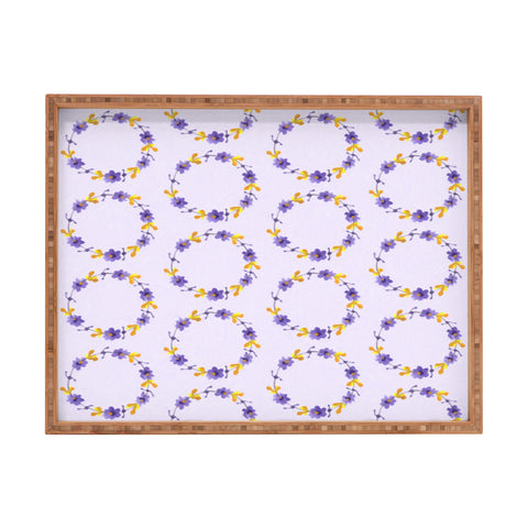 Morgan Kendall violets Rectangular Tray