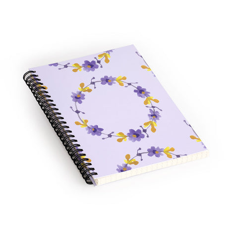 Morgan Kendall violets Spiral Notebook