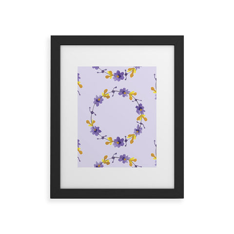 Morgan Kendall violets Framed Art Print