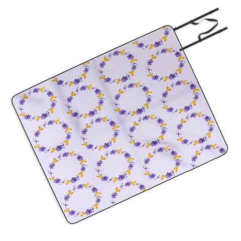 Morgan Kendall violets Picnic Blanket