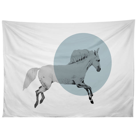 Morgan Kendall White Horse Tapestry
