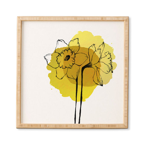 Morgan Kendall yellow daffodils Framed Wall Art