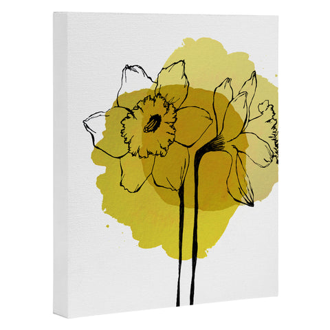 Morgan Kendall yellow daffodils Art Canvas