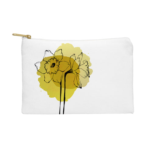 Morgan Kendall yellow daffodils Pouch
