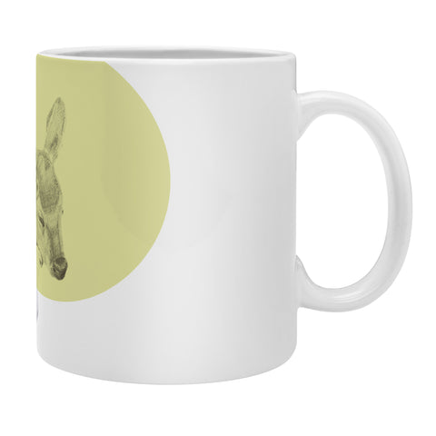 Morgan Kendall yellow sleeping deer Coffee Mug