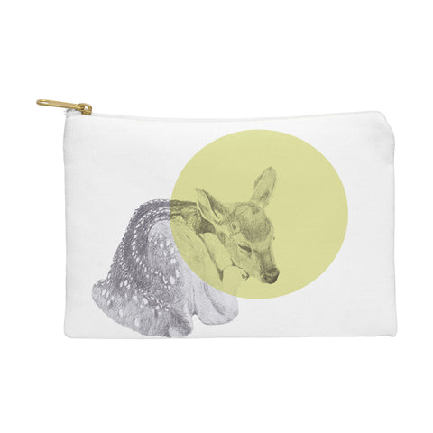 Morgan Kendall yellow sleeping deer Pouch