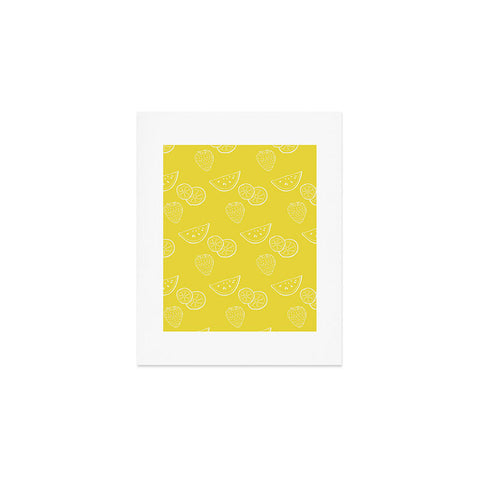 Morgan Kendall yellow summer fruit Art Print