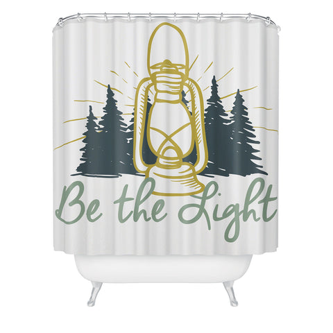 move-mtns Be the Light Christian Inspiration Shower Curtain