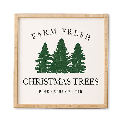 move-mtns Farm Fresh Christmas Trees I Framed Wall Art