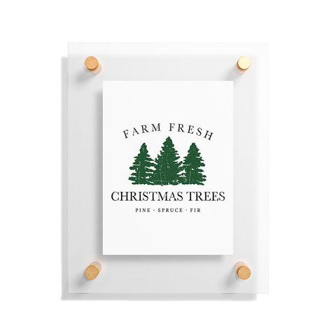 move-mtns Farm Fresh Christmas Trees I Floating Acrylic Print