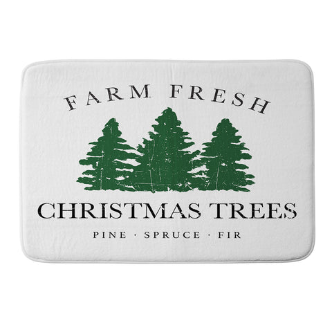 move-mtns Farm Fresh Christmas Trees I Memory Foam Bath Mat