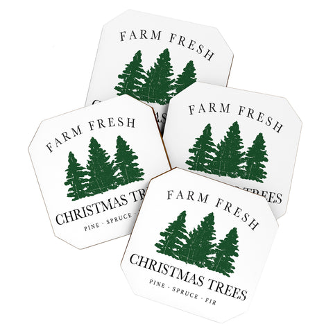 move-mtns Farm Fresh Christmas Trees I Coaster Set