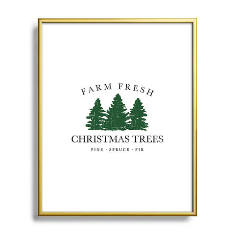 move-mtns Farm Fresh Christmas Trees I Metal Framed Art Print