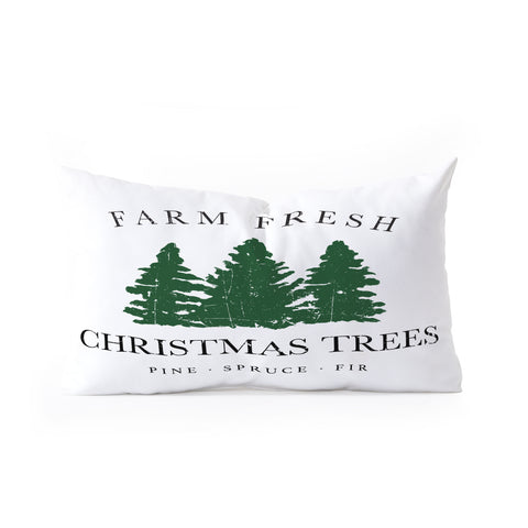 move-mtns Farm Fresh Christmas Trees I Oblong Throw Pillow