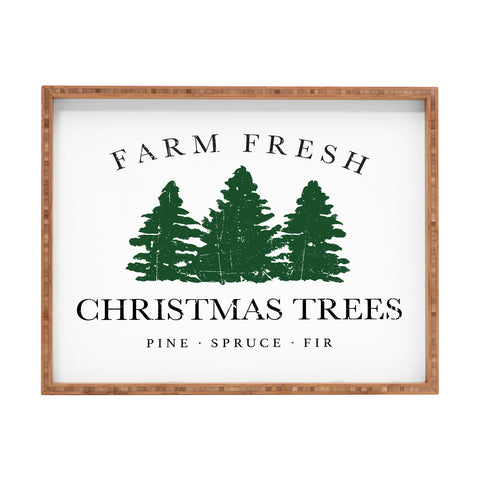 move-mtns Farm Fresh Christmas Trees I Rectangular Tray