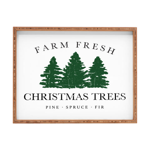 move-mtns Farm Fresh Christmas Trees I Rectangular Tray