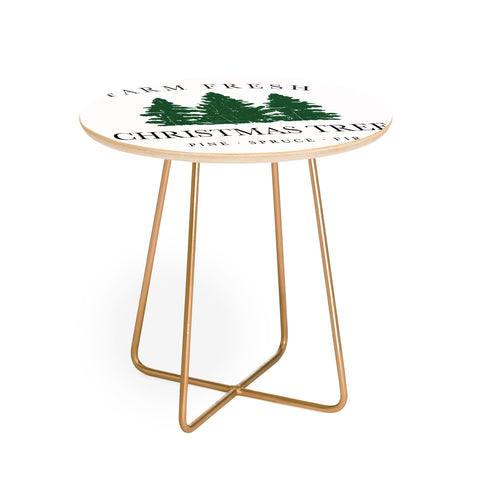 move-mtns Farm Fresh Christmas Trees I Round Side Table