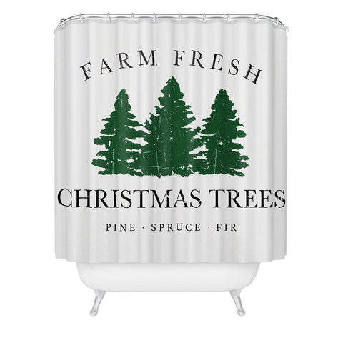 move-mtns Farm Fresh Christmas Trees I Shower Curtain