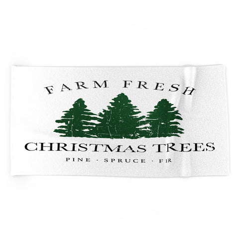 move-mtns Farm Fresh Christmas Trees I Beach Towel