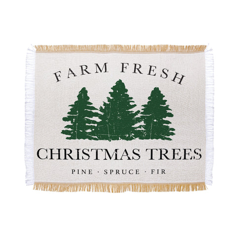 move-mtns Farm Fresh Christmas Trees I Throw Blanket