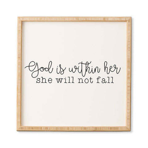move-mtns God Is Within Her Framed Wall Art
