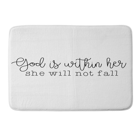 move-mtns God Is Within Her Memory Foam Bath Mat