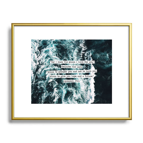 move-mtns Jeremiah Ocean Metal Framed Art Print