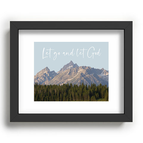 move-mtns Let go and let God Recessed Framing Rectangle