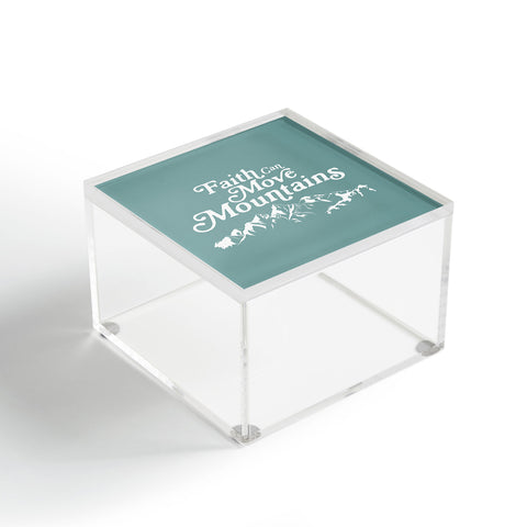 move-mtns Retro Faith can Move Mountains Acrylic Box