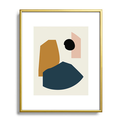 mpgmb Shape Study 1 Lola Collection Metal Framed Art Print