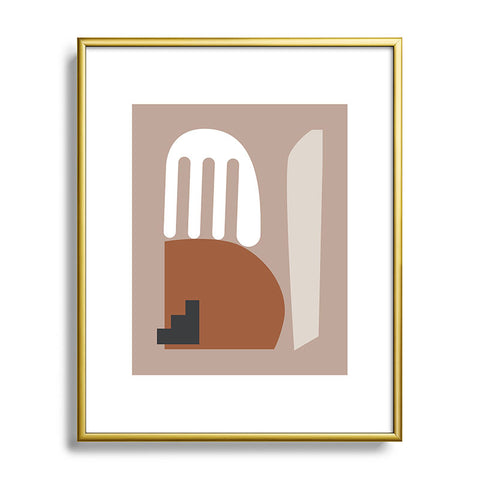 mpgmb Shape Study 10 Metal Framed Art Print