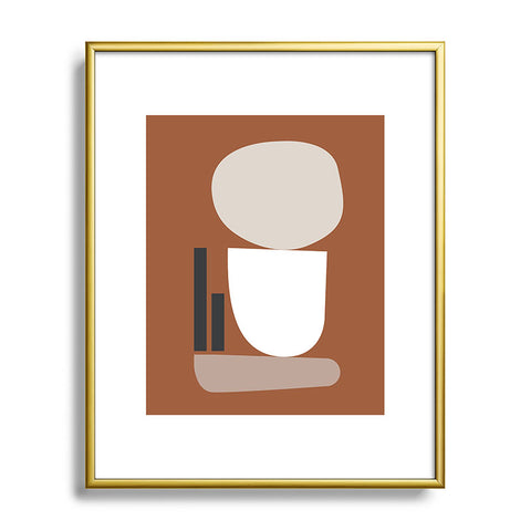 mpgmb Shape Study 11 Metal Framed Art Print