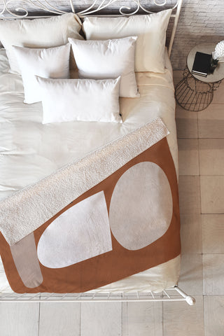 mpgmb Shape Study 11 Fleece Throw Blanket