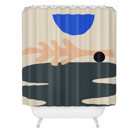 mpgmb Shape Study 15 Stackable Shower Curtain