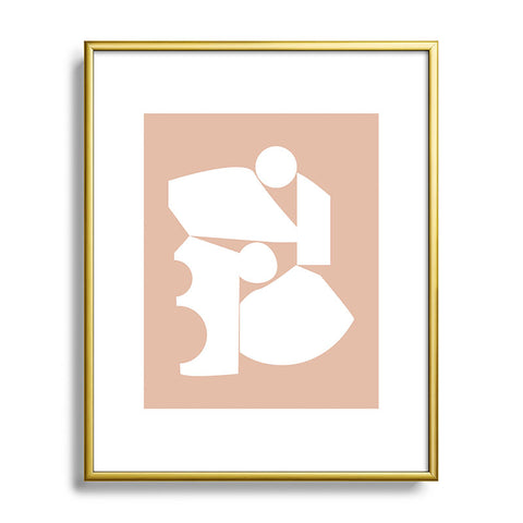 mpgmb Shape Study 16 Metal Framed Art Print