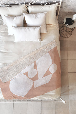 mpgmb Shape Study 16 Fleece Throw Blanket