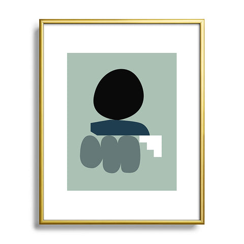 mpgmb Shape Study 19 Metal Framed Art Print