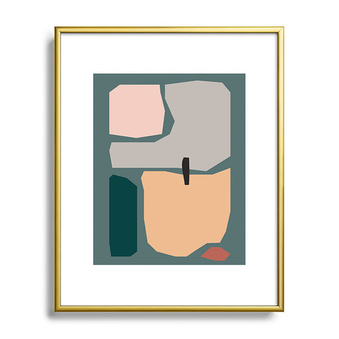 mpgmb Shape Study 20 Metal Framed Art Print