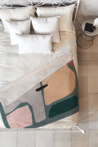 mpgmb Shape Study 20 Fleece Throw Blanket