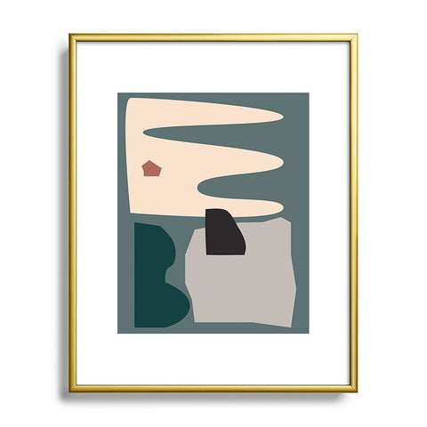 mpgmb Shape Study 21 Metal Framed Art Print