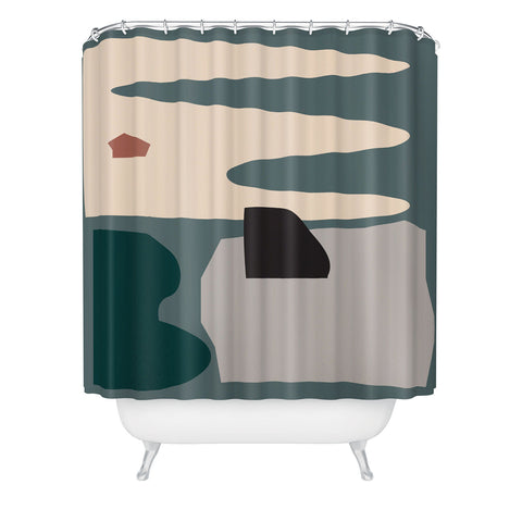 mpgmb Shape Study 21 Shower Curtain