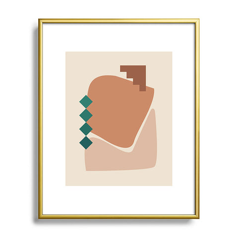 mpgmb Shape Study 22 Metal Framed Art Print